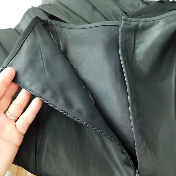 Jessica McClintock Gunne Sax Black Maxi Skirt Lined Ruffle Women's Size 3 NWOT - Picture 7 of 12